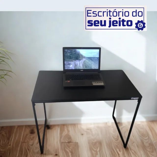 Mesa de Escritório Industrial Reforçada NOVA Multiuso para Computador Notebook Estudo Birô