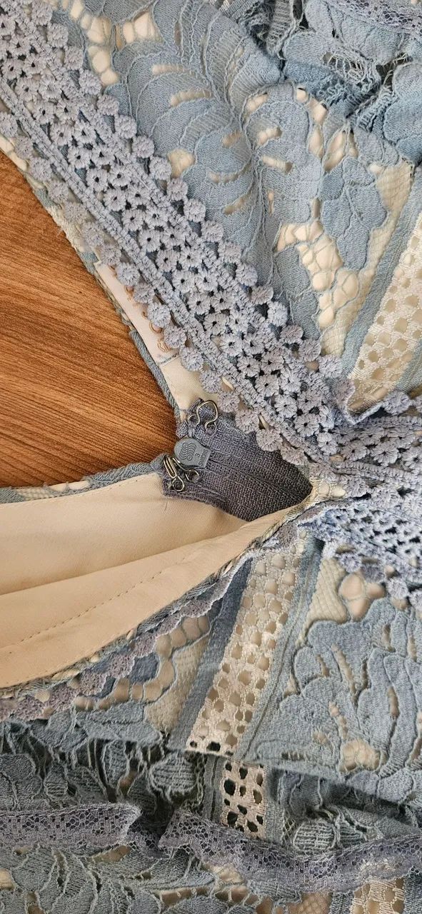 Vestido Azul romântico  - Foto 4