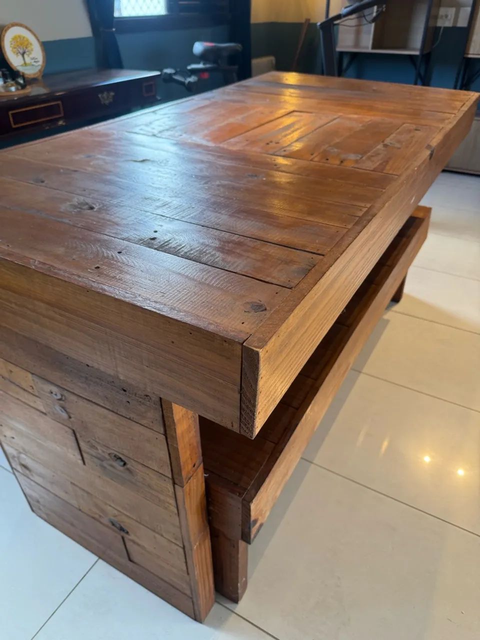 Mesa com bancos de Pallet  - Foto 5