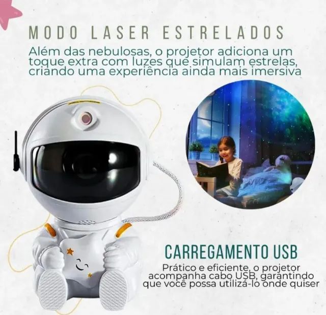 Projetor universo astronauta - Pronta entrega  - Foto 3
