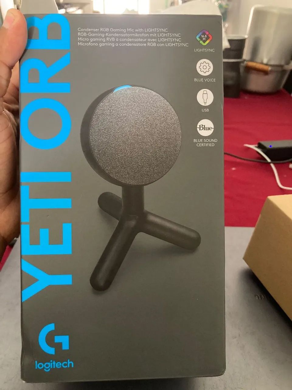 Microfone Logitech G Yeti Orb ? RGB | USB | Gamer - Foto 4