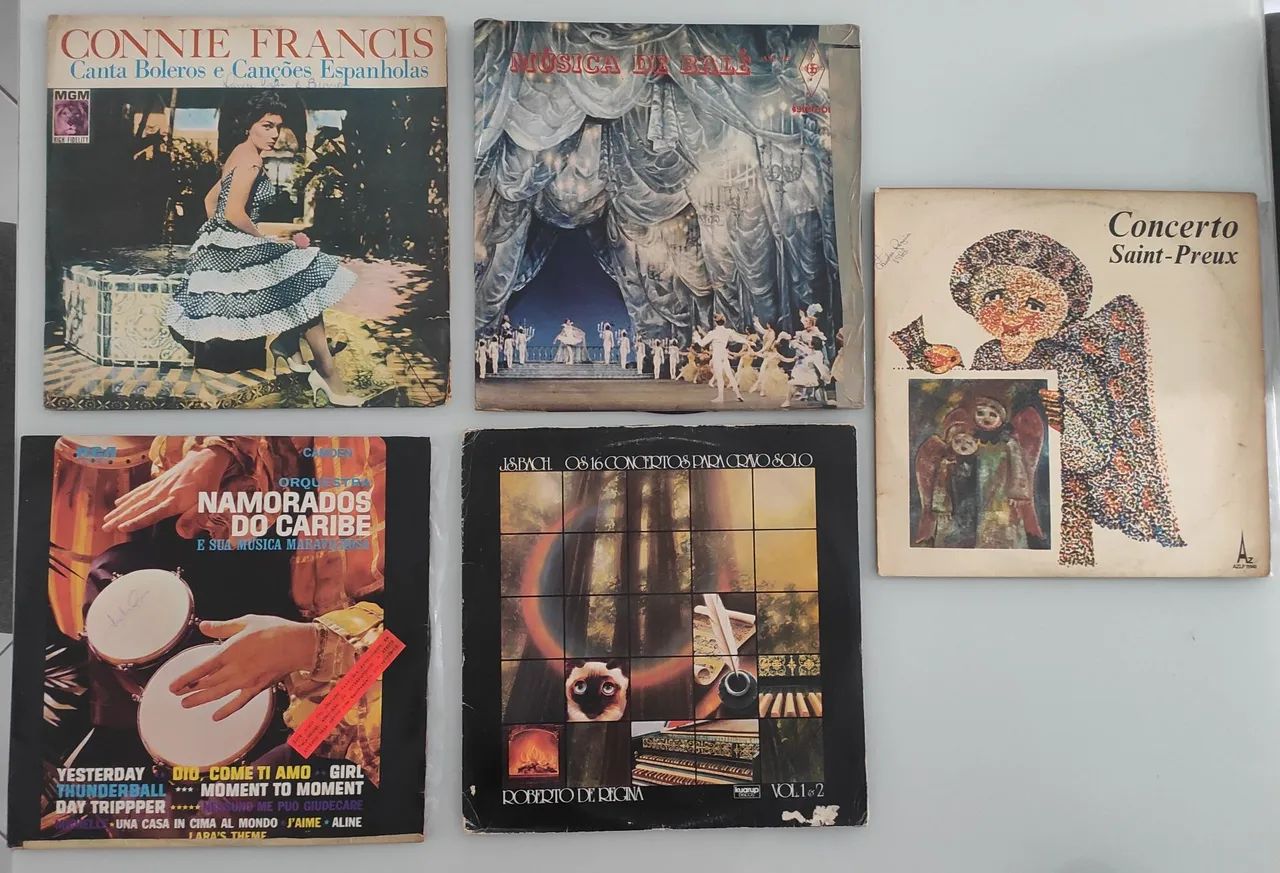 LPs disco vinil música clássica balé orquestra Bach Francis