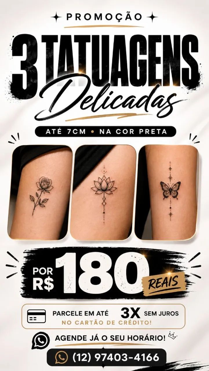 Promoção de tatuagem.
