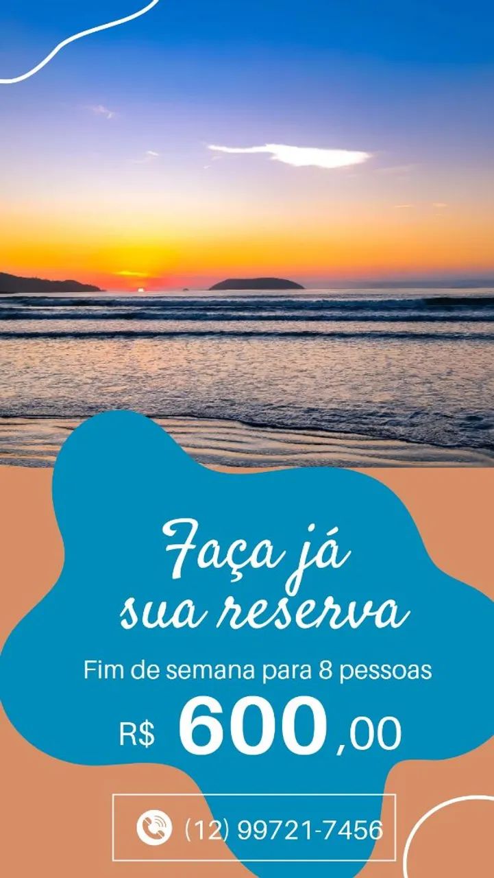 Apartamento a 200 m da praia do Sapê 