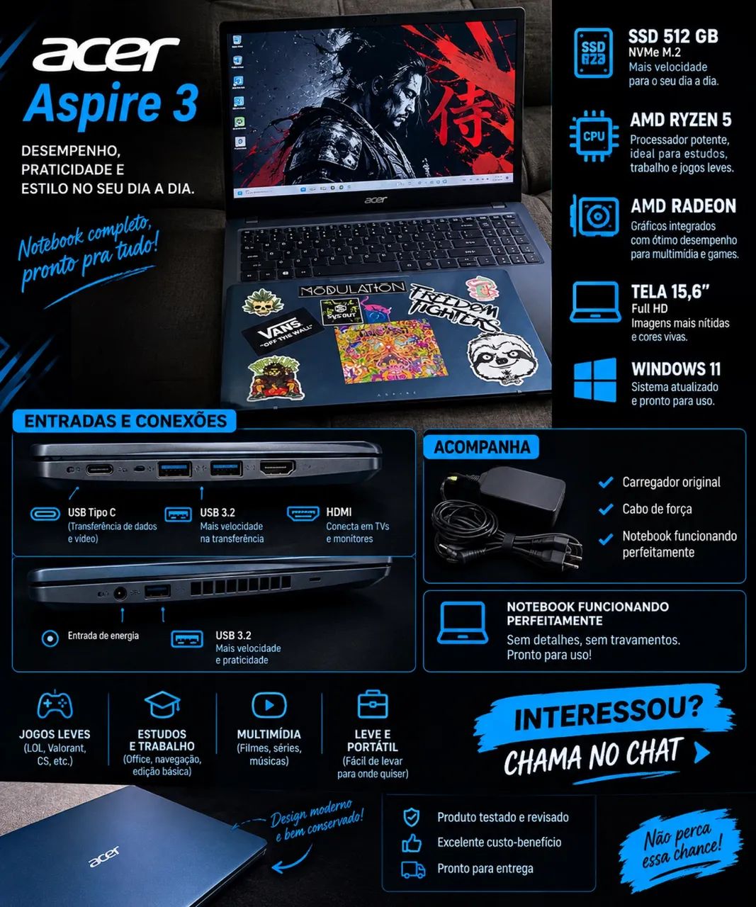 Notebook Acer Aspire 3 A15 - Foto 3