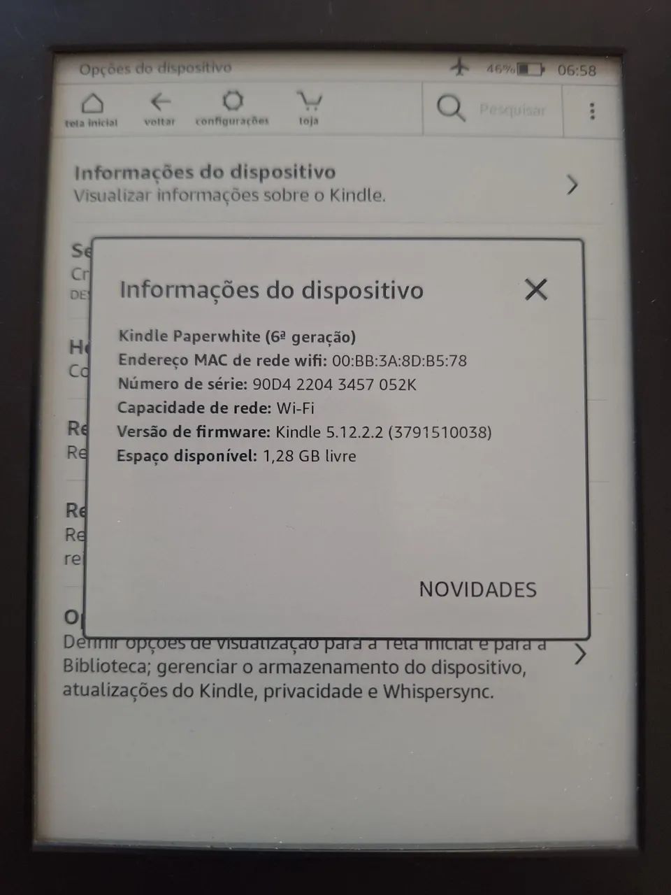 Kindle Paperwhite 6ª geração  - Foto 4