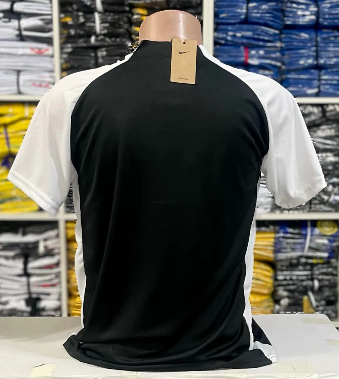 Camisa Corinthians 2025 Torcedor Preta e Branca P M G GG - Foto 2