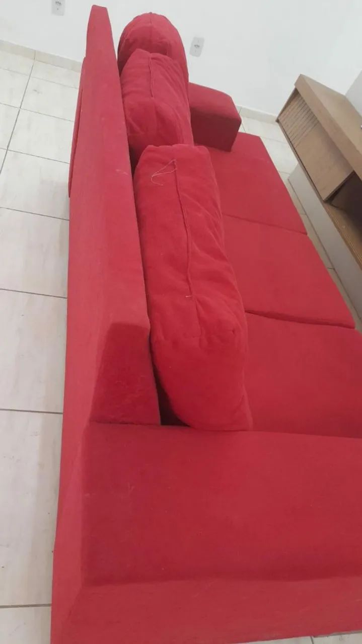 Conjunto de Sofá novo vermelho 2 e 3 lugares - Foto 2