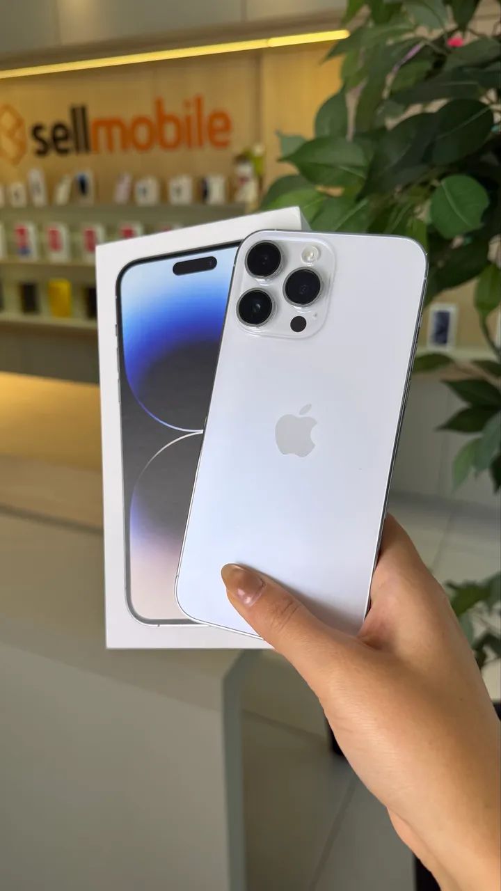 iphone14 pro max 256GB（シルバー） 中古美品 iPhone 14 Pro Max 256gb Loja Física - Celulares e Smartphones
