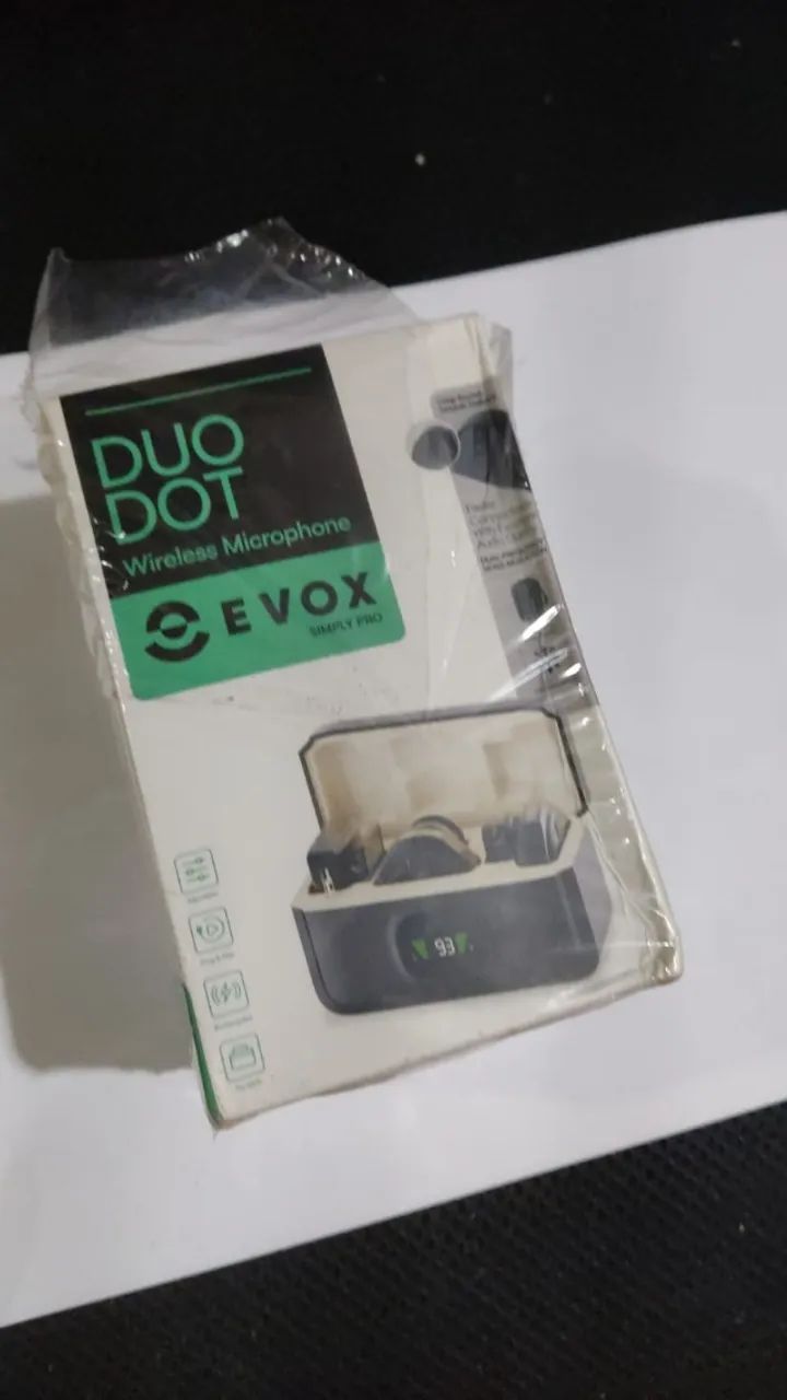  Microfone  Lapela Sem Fio Evox Duo Dot - Foto 3