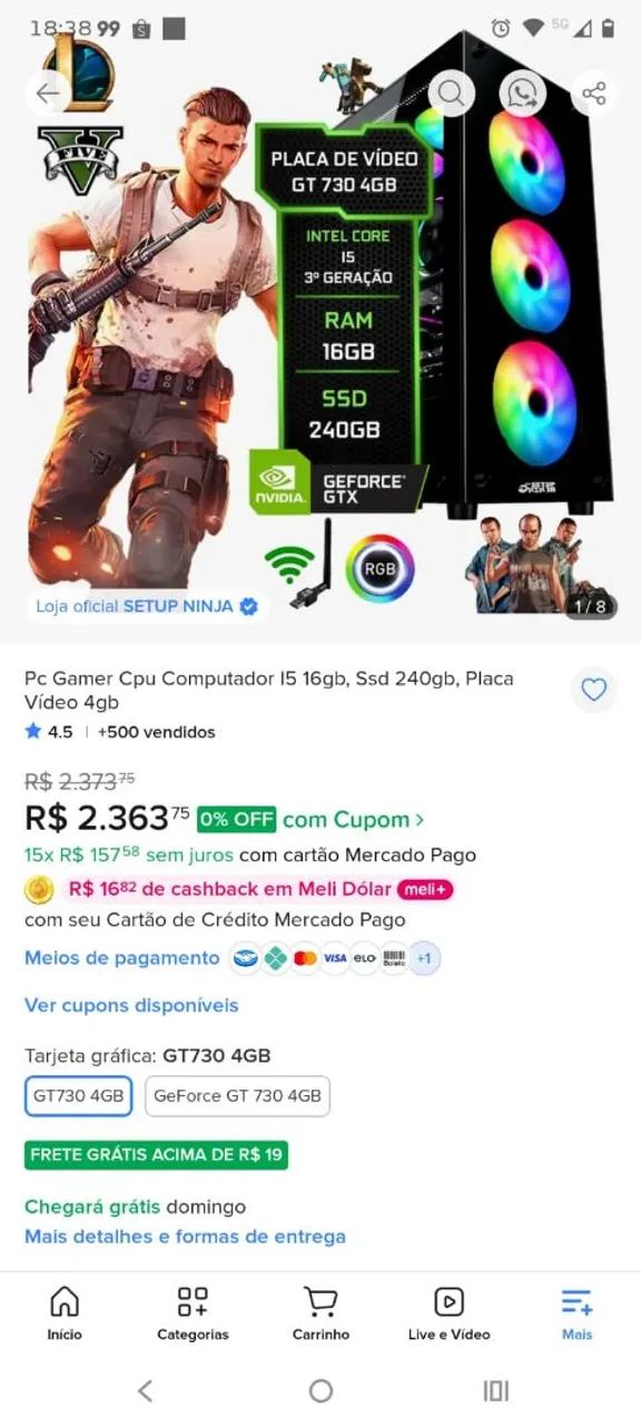 Pc "gamer"