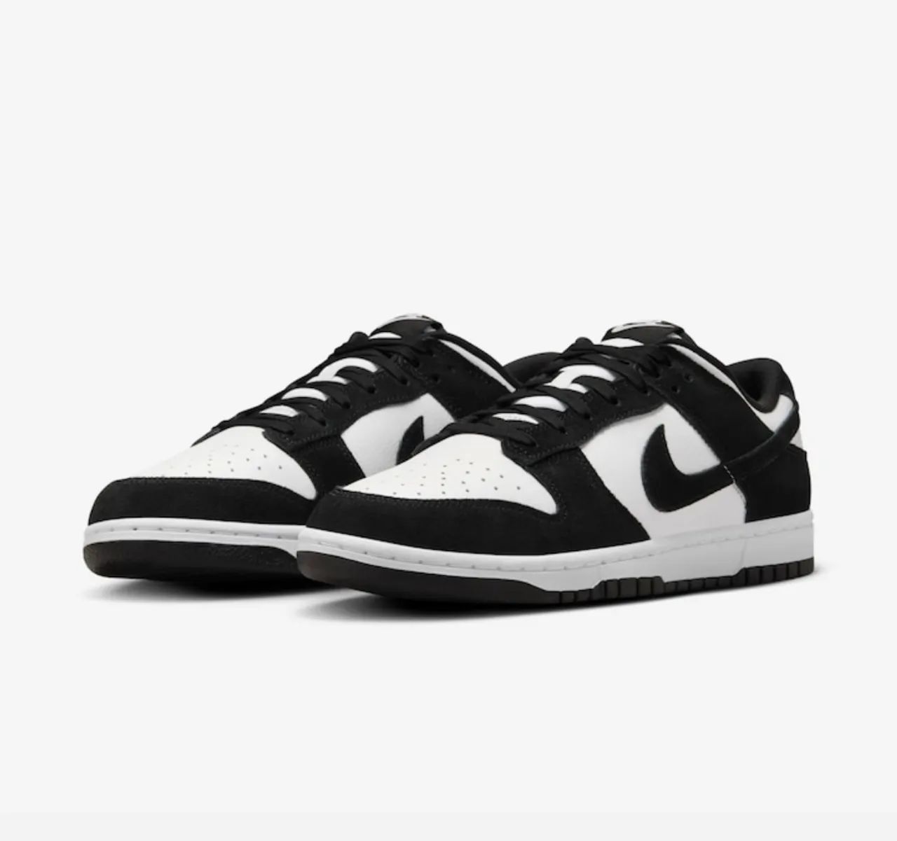 Dunk low retrô suede em camurça