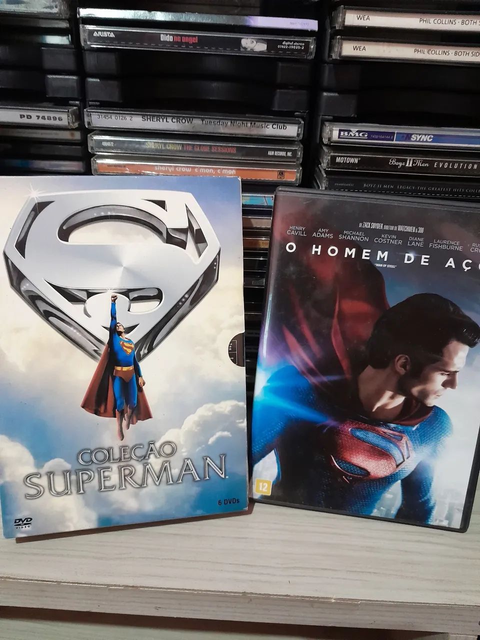 Coleção Superman DVD 7 DVDs - Box + Brinde O Homem de Aço