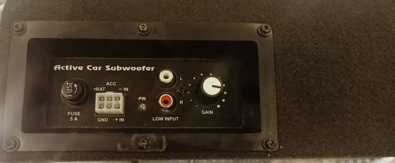 Caixa De Som Subwoofer Amplificada Automotiva Slim 8 Polegadas Absolut - Perfeita! - Foto 3