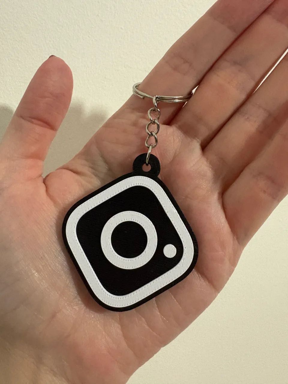 Chaveiro Tag NFC Instagram Preto e Branco Aproximação Regravável  - Foto 3