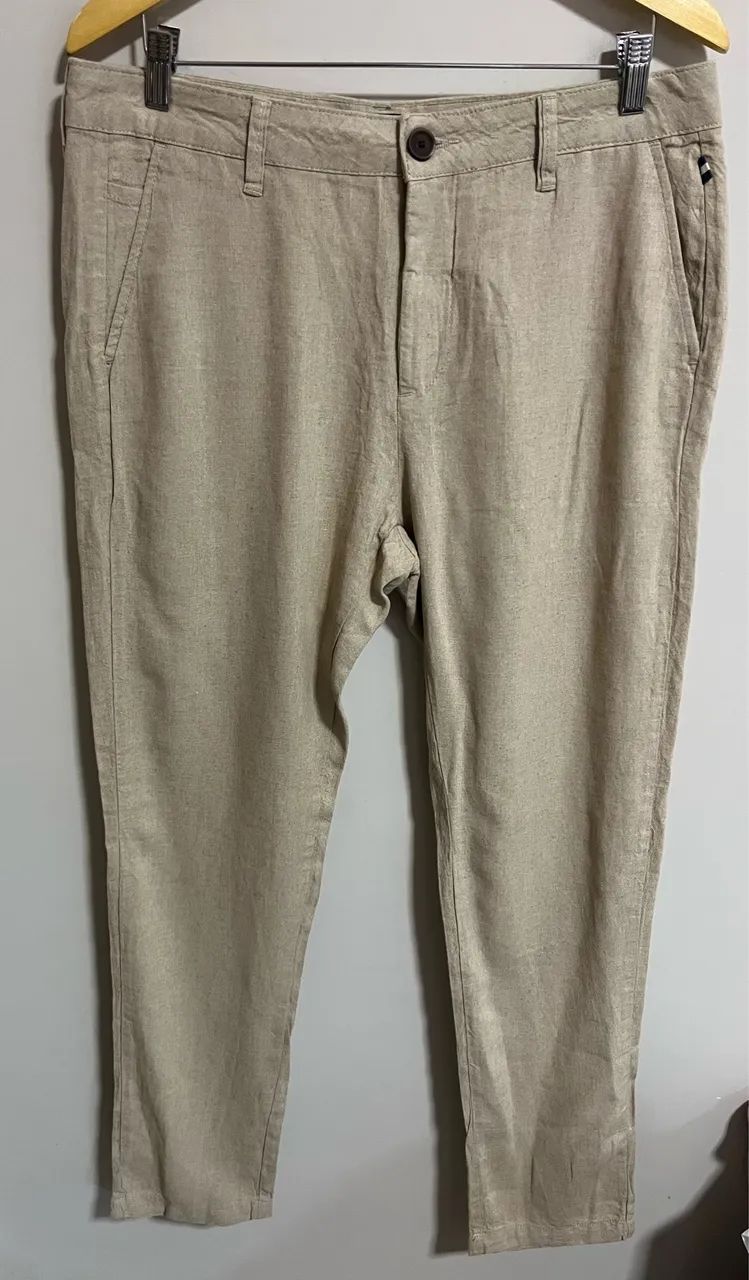 Calça reserva em linho nova com etiqueta 