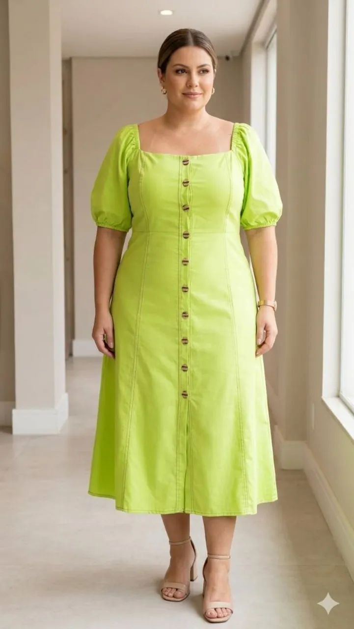 Vestido linhão Midi G/gg