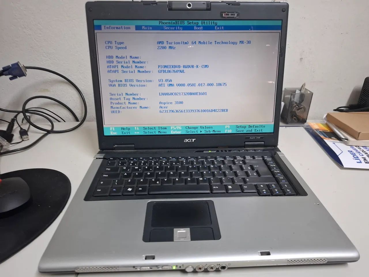 Notebook acer aspire 3100 Retrô - Foto 3