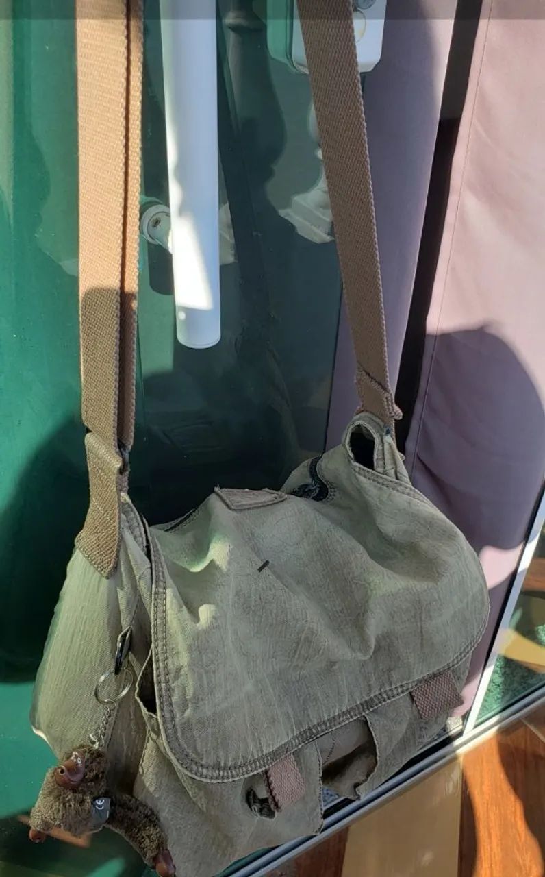 BOLSA KIPLING VERDE MILITAR  - Foto 5