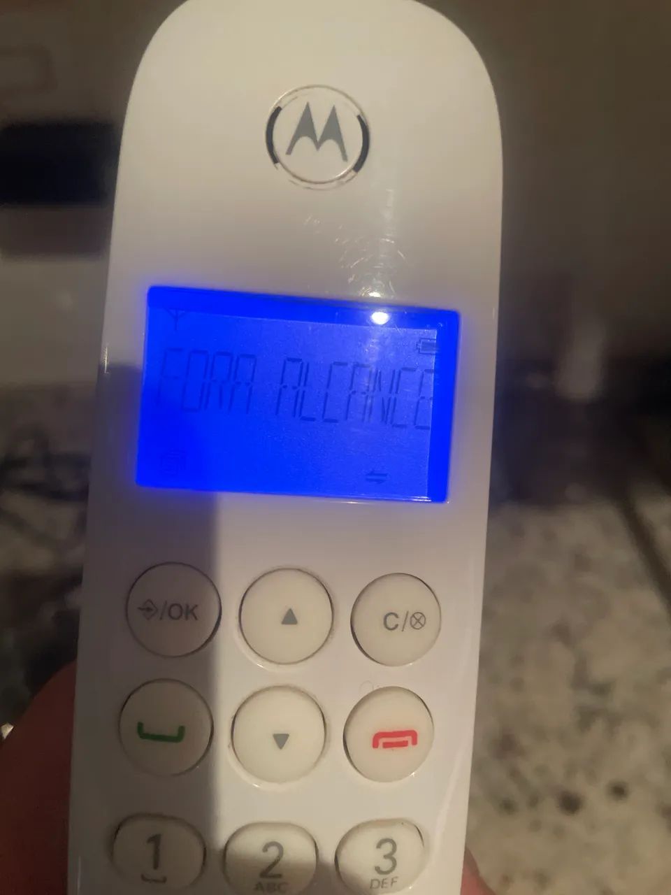 Telefone sem fio Motorola com defeito  - Foto 4