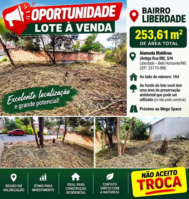 Lote Bairro Liberdade - 253,61 m² - Foto 4