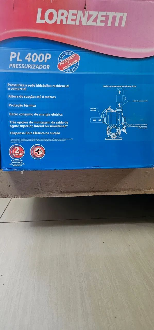 Pressurizador bomba d'água 