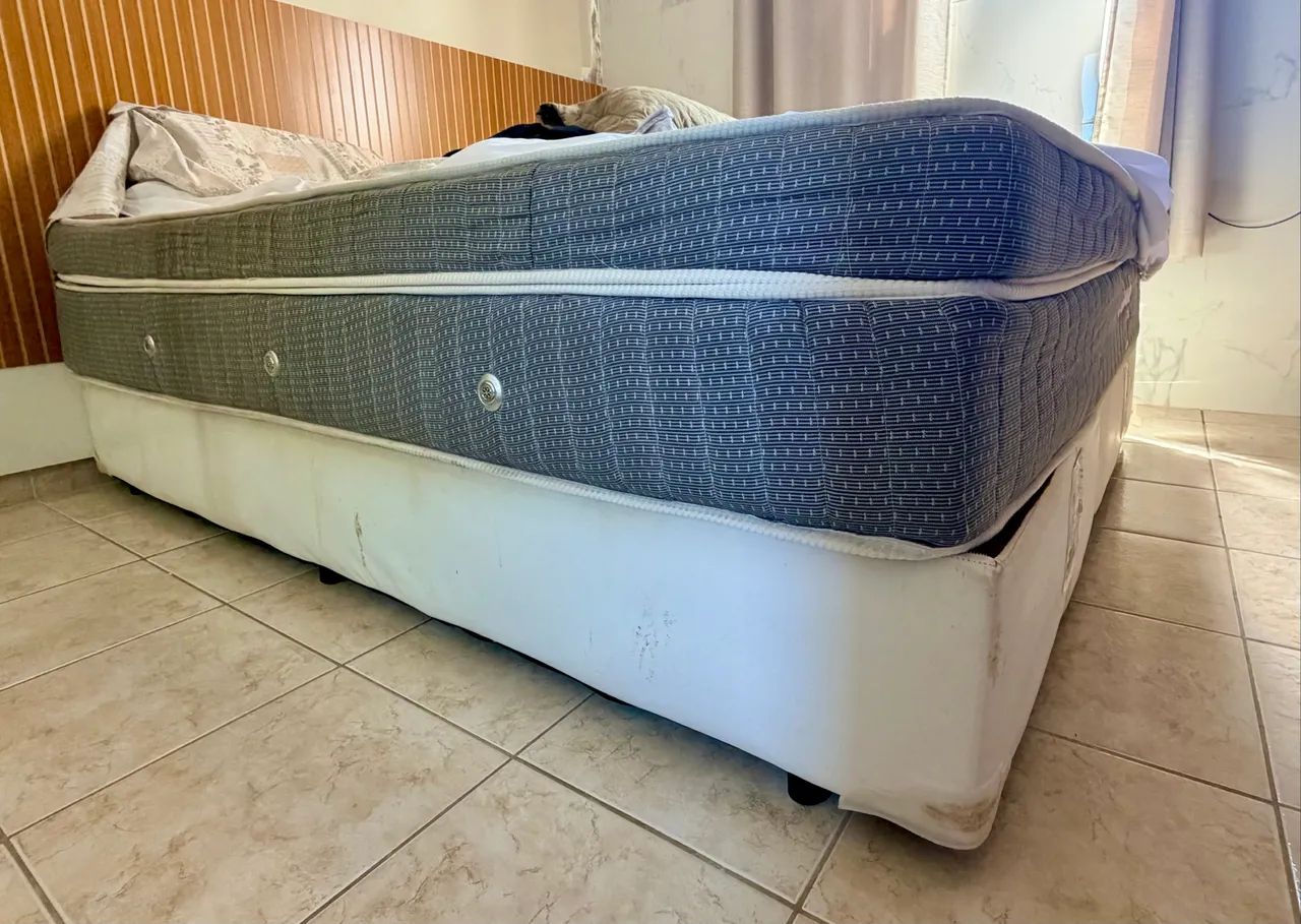 Cama box e colchão ortobom no precinho  - Foto 3
