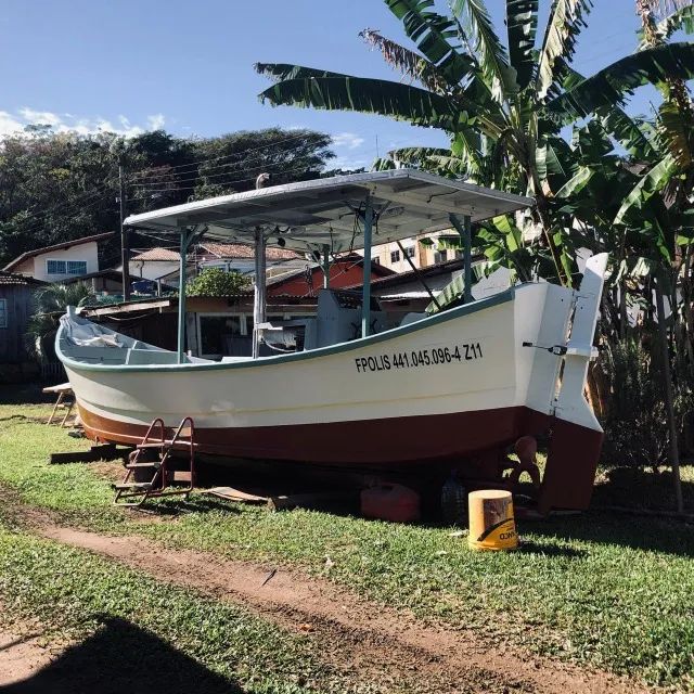 BARCO BATEIRA CHULAPA MADEIRA MOTOR 36HP - Foto 3