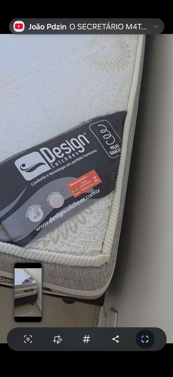 Vendo Cama Box + colchão Casal - Foto 2