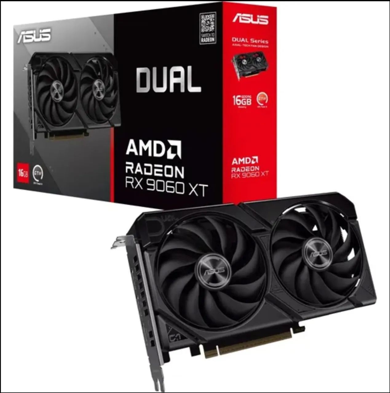 Placa de Vídeo Asus AMD Radeon RX9060 16GB DDR6 (SOB ENCOMENDA)
