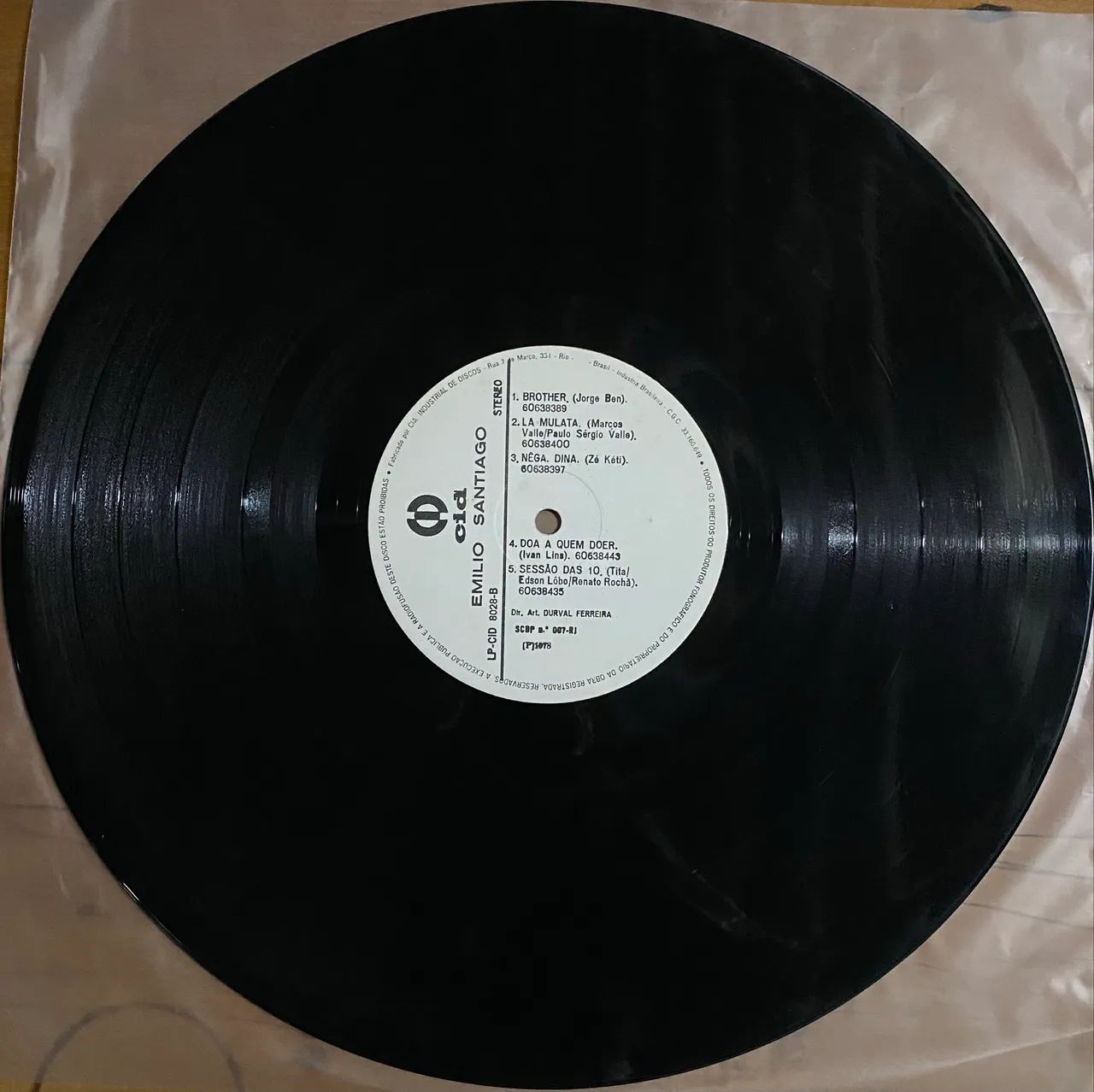 Disco de vinil (LP) Emílio Santiago - 1975 - Foto 4