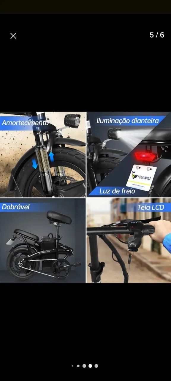 Bicicleta elétrica  - Foto 3