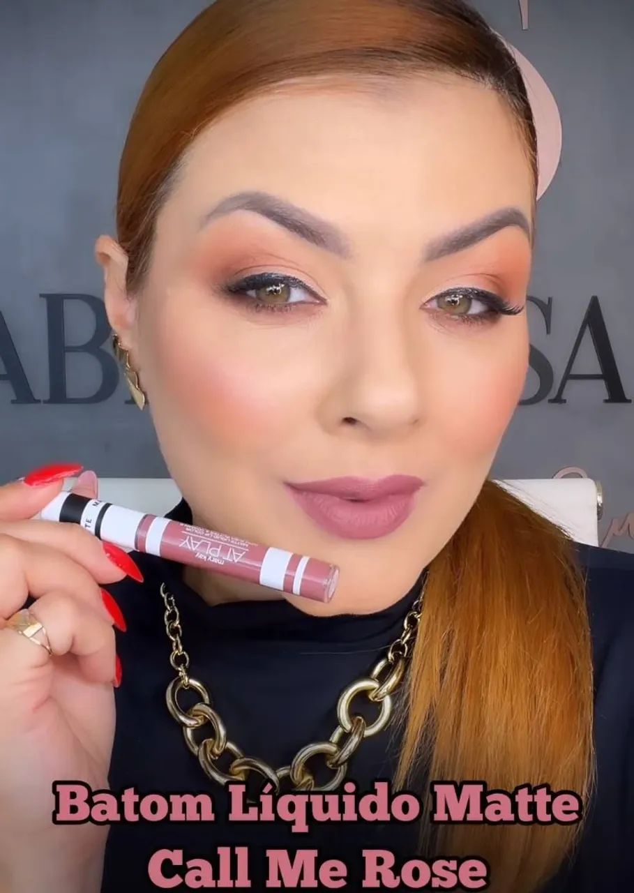 Batom líquido matte da MARY KAY - Call Me Rose