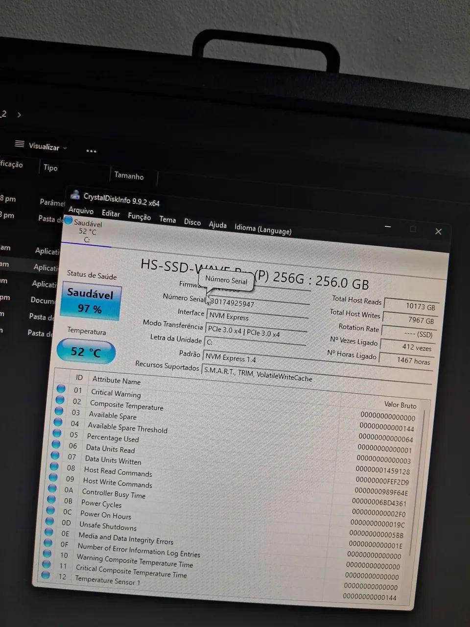 Ssd nvme m2 256GB - Foto 2