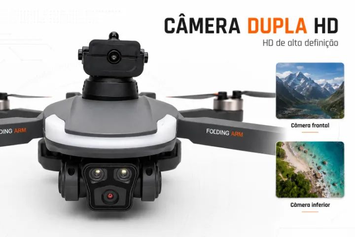 Drone CZ20  Brushless Câmera Dupla 2 Baterias Optical Flow Altitude Hold Headless  - Foto 4