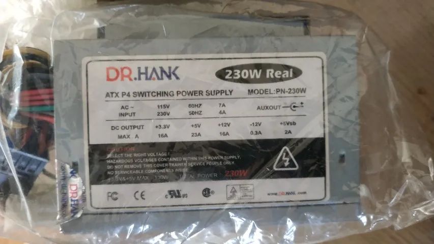 Fonte ATX DR.HANK 230W Real - Nova - Caixa Original - Foto 2