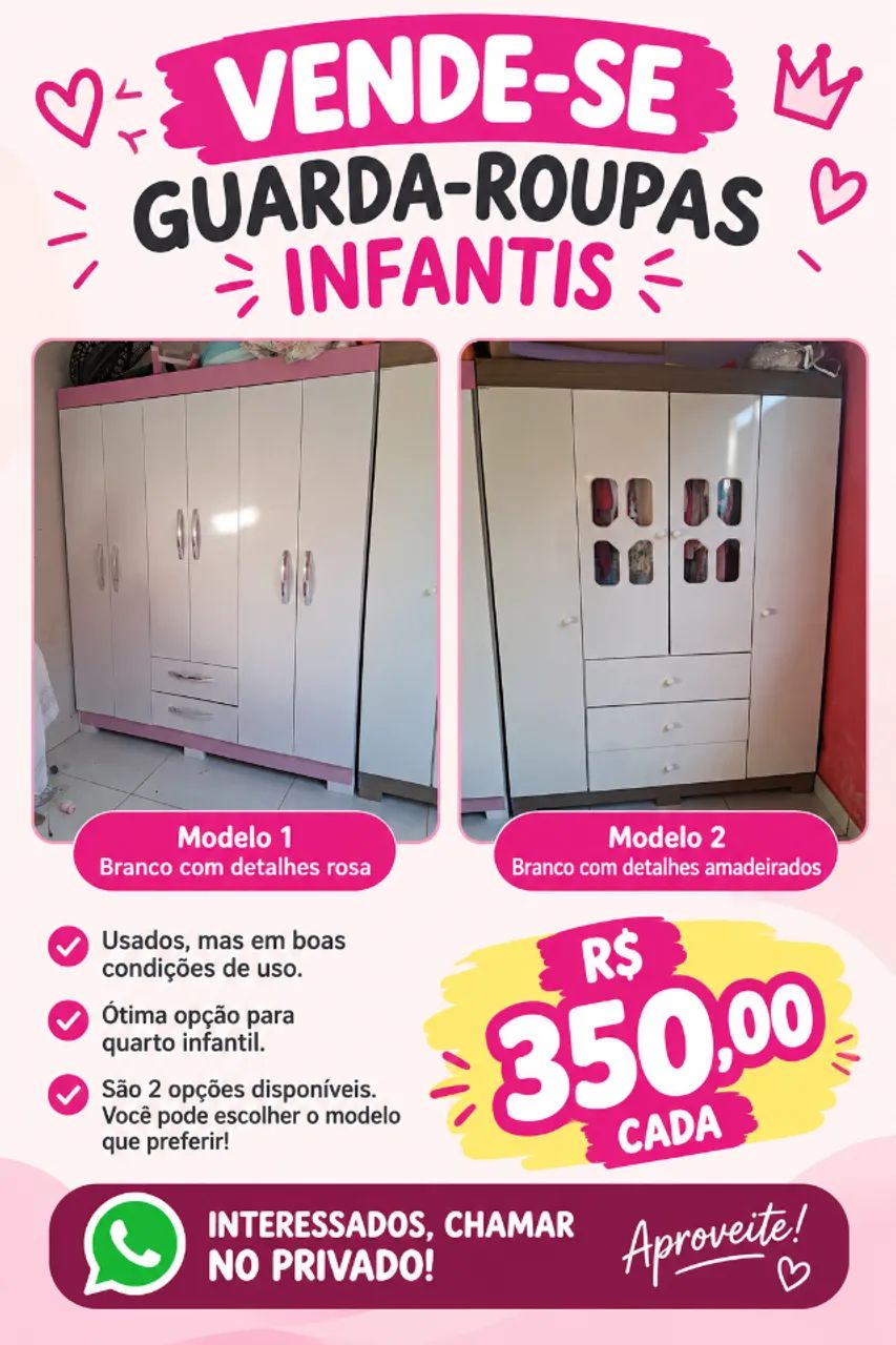 Guarda roupa infantil 