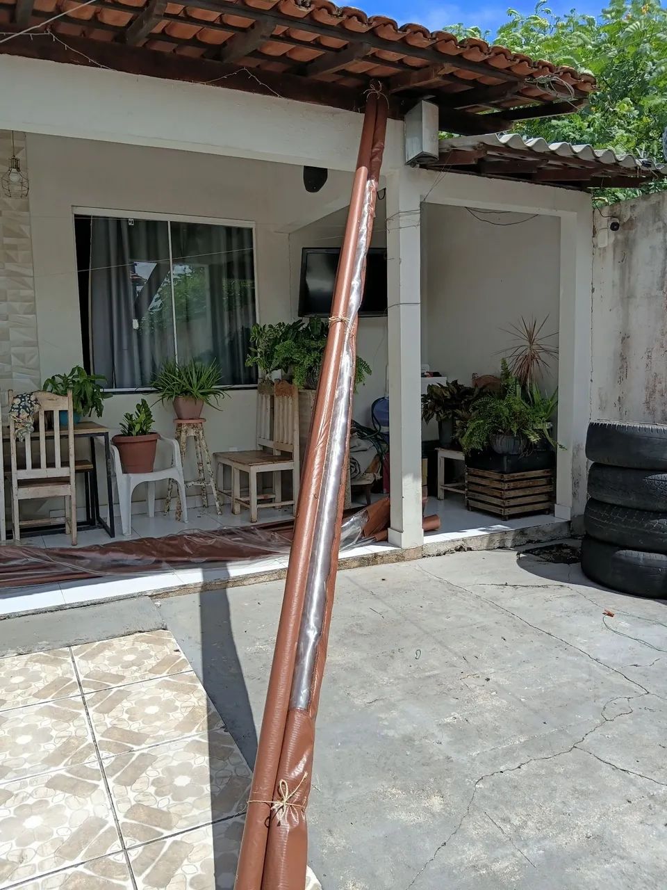 Toldo retrátil p/casa e comércio. 02unidades 1.600,00 