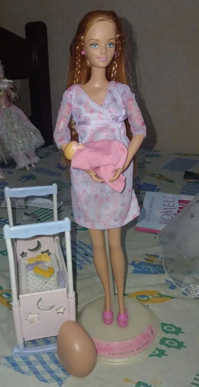 Boneca Barbie Midge grávida antiga happy family  - Foto 2