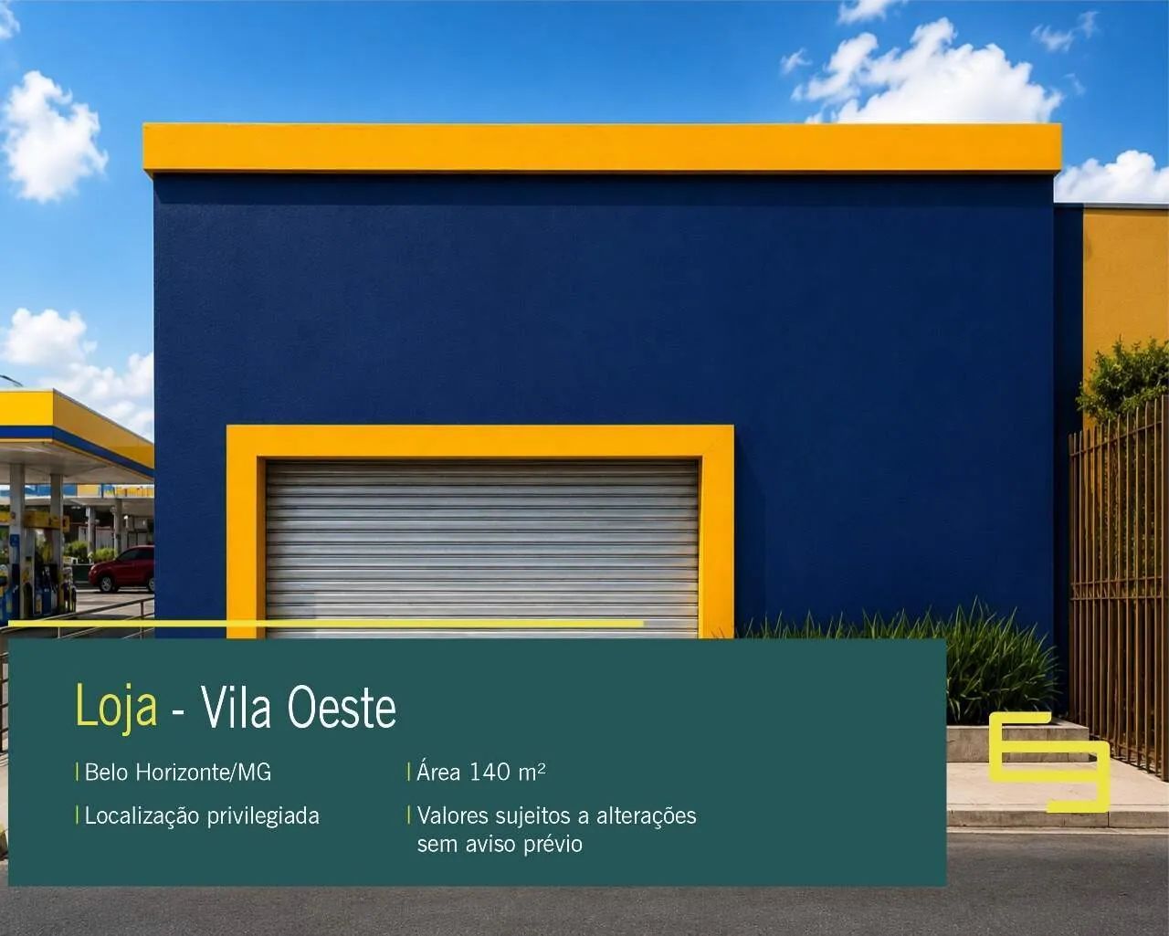 Loja para alugar no Bairro Vila Oeste em Belo Horizonte/MG