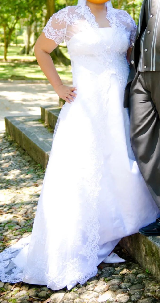 Vestido de noiva - usado uma vez - Foto 4