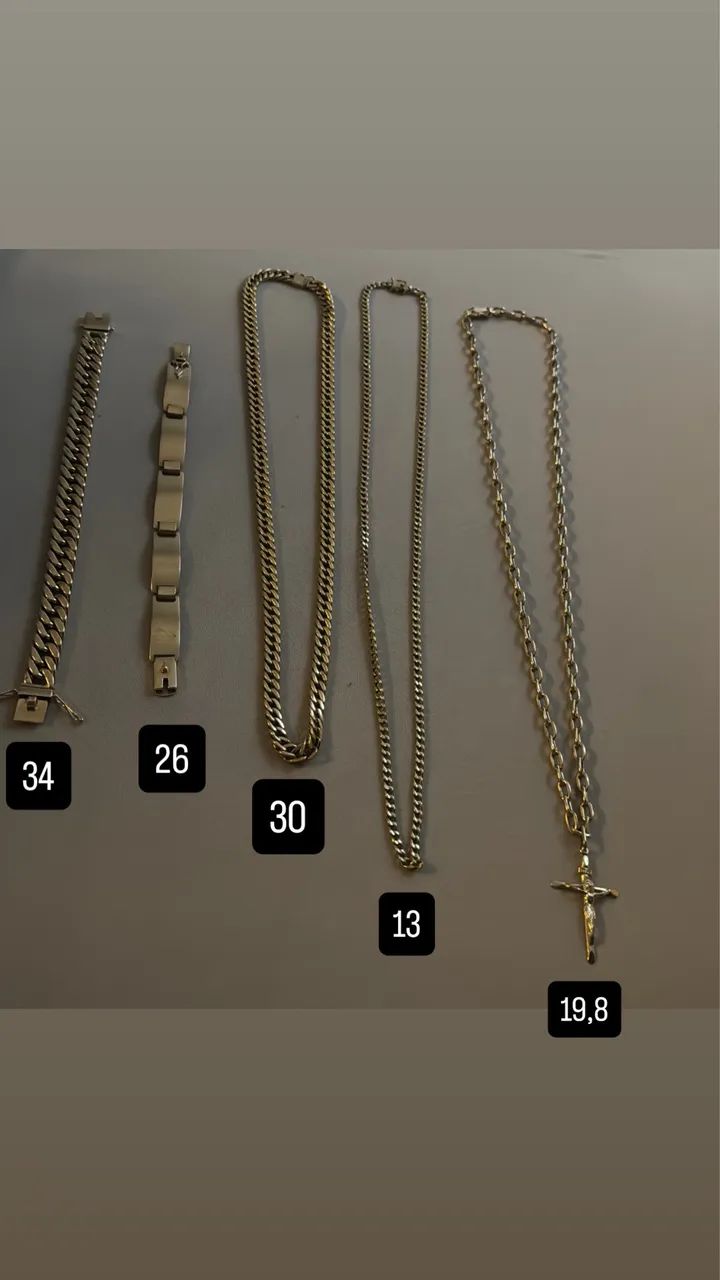 Peças de ouro 18K