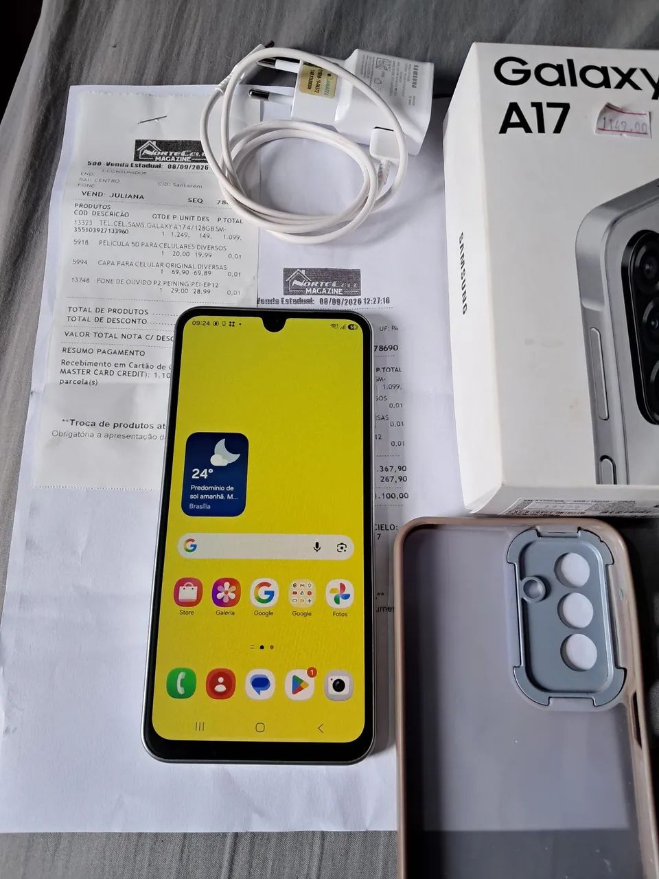 Celular Samsung Galaxy A17 novo  top