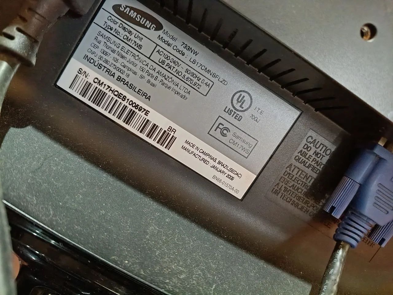 Monitor Samsung 17 Polegadas  - Foto 3