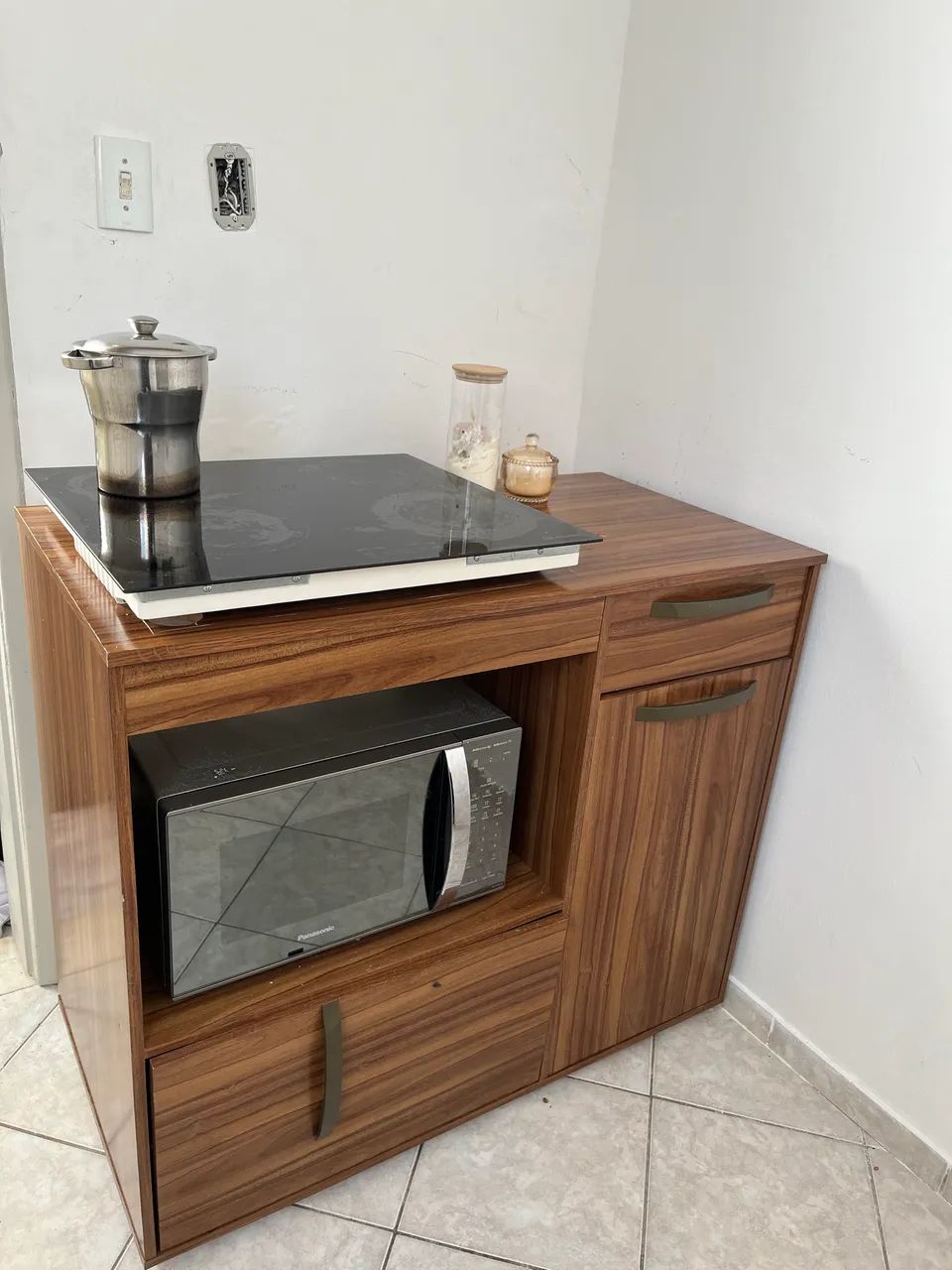 Cooktop de indução + Base + Microondas - Foto 5