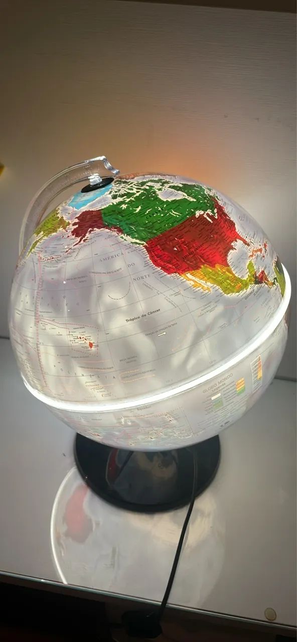 Globo Terrestre Iluminado Novo, 48cm de diâmetro - Foto 2
