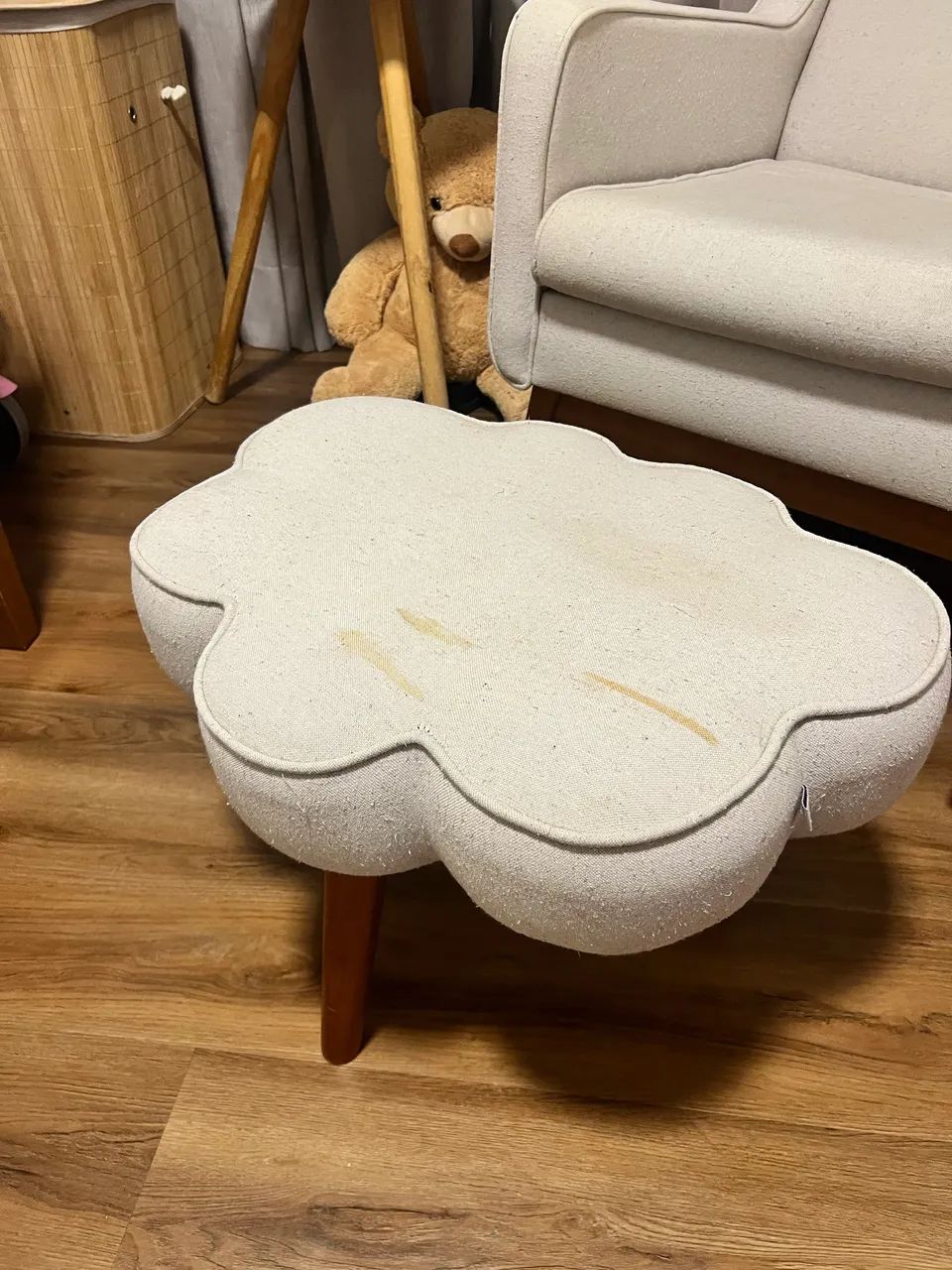 Poltrona de amamentação com balanço + puff - Foto 3