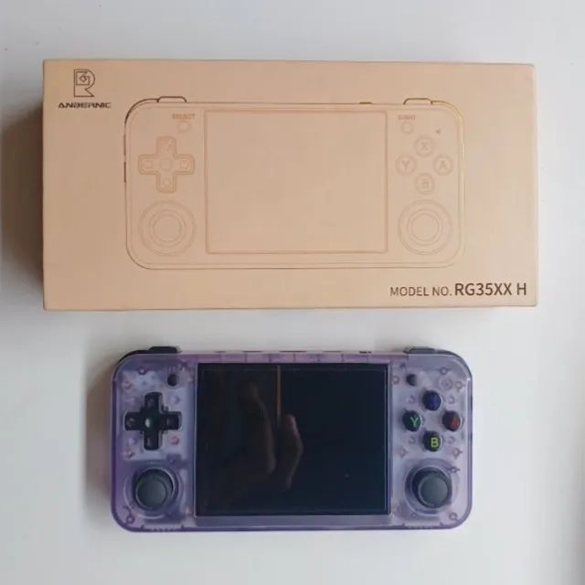 Anbernic RG35XXH roxo transparente - Consoles de Vídeo Game
