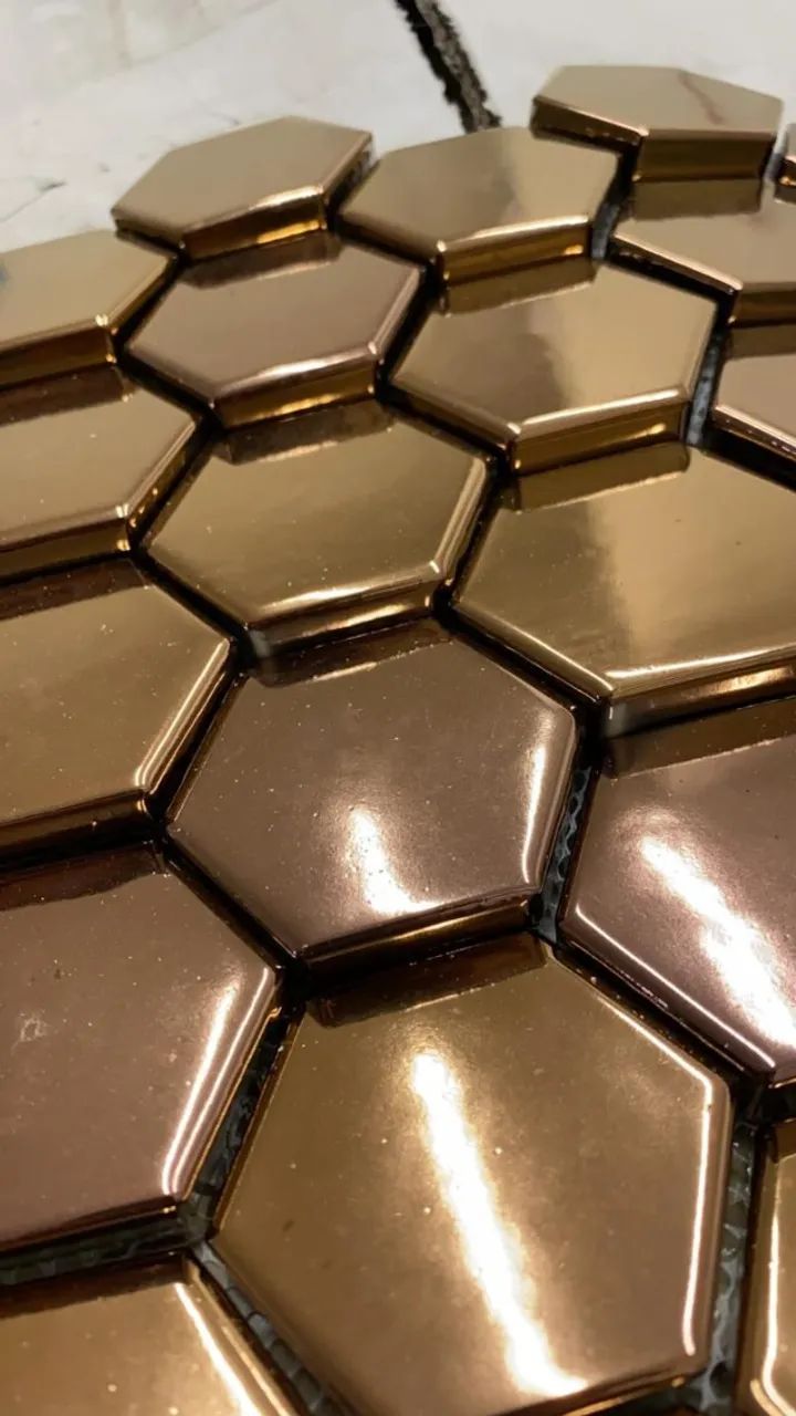 Revestimento hexagonal Acordes Ouro Portinari 27x30,8