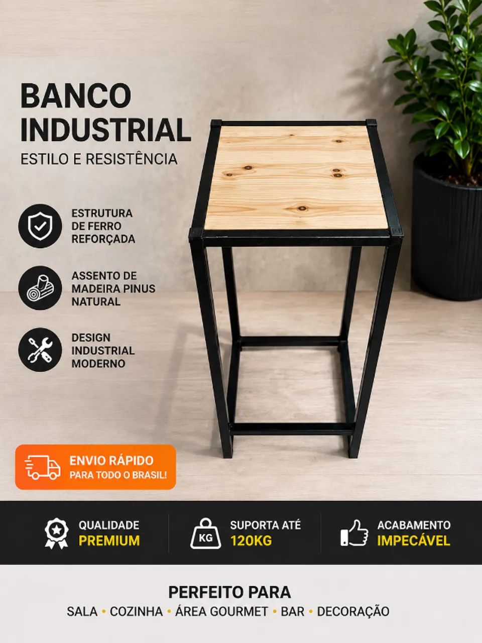 banqueta industrial - Foto 2